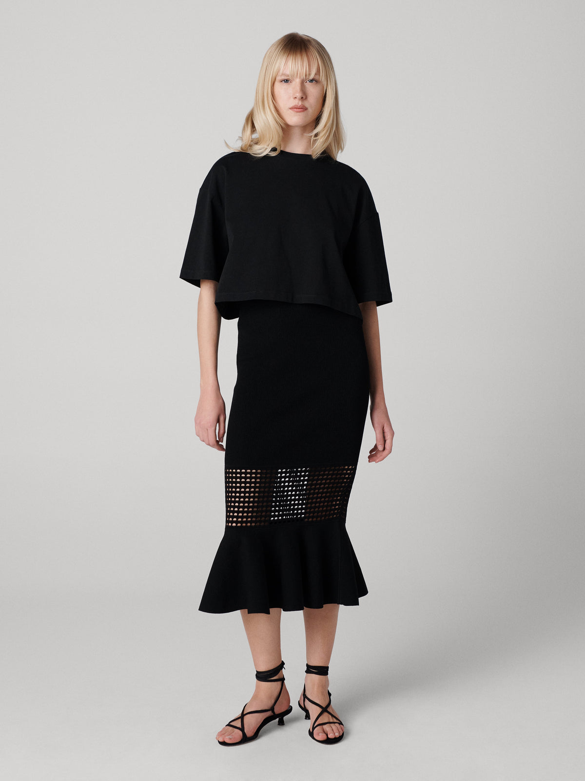 Georgia Eyelet Knit Skirt