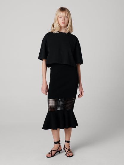 Georgia Eyelet Knit Skirt