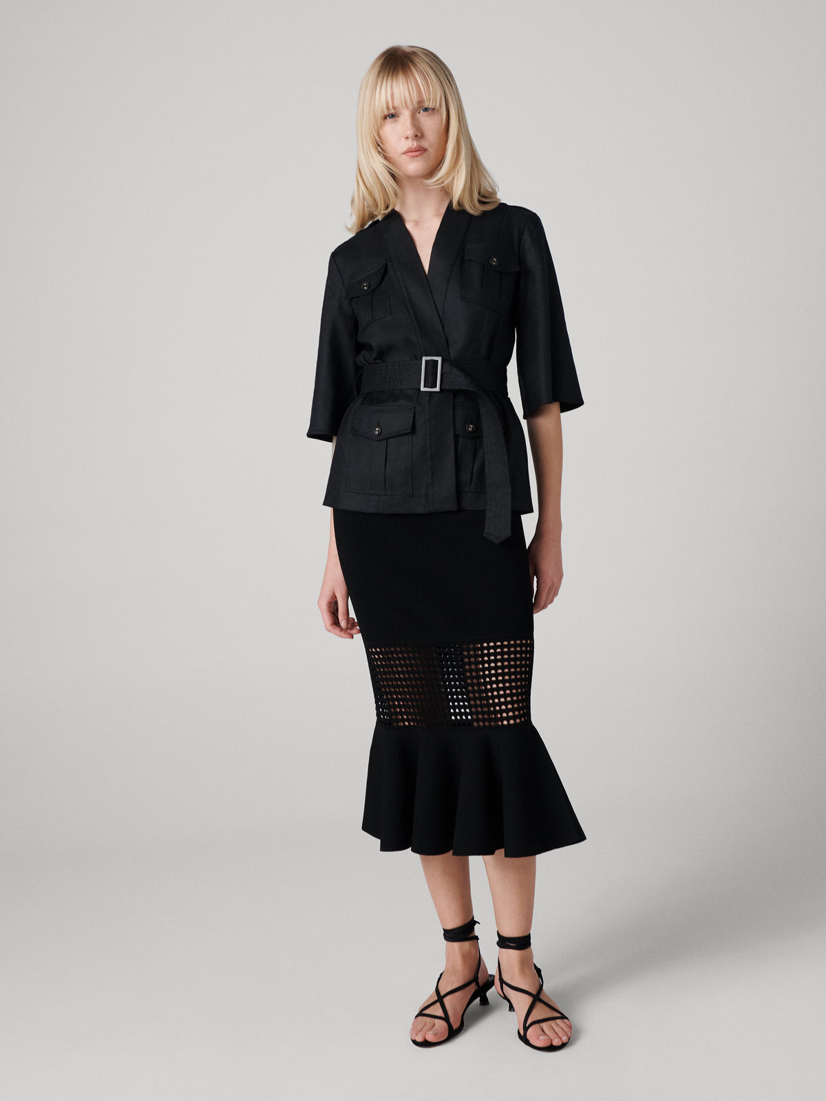 Georgia Eyelet Knit Skirt